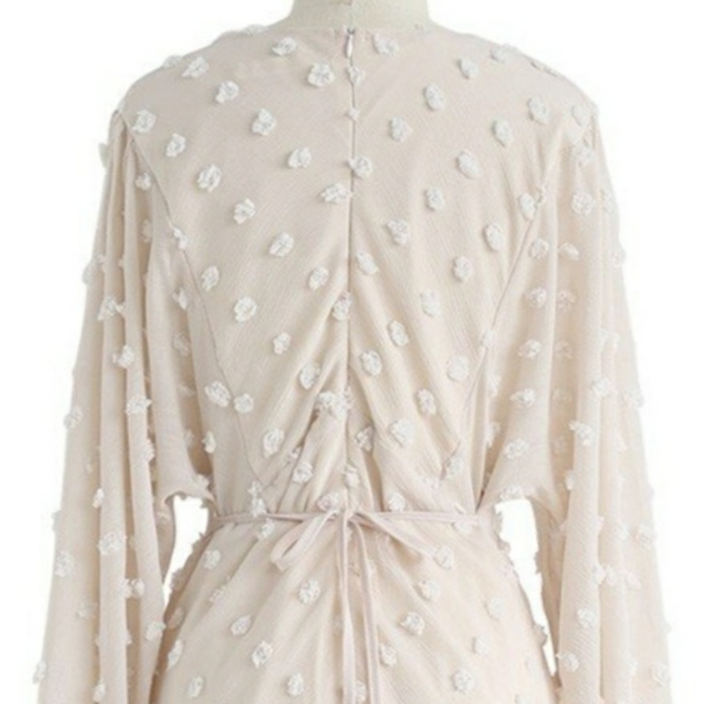 Fairy Princess Cream Maxi Dress Size Medium NWT Boutique - Picture 11 of 12